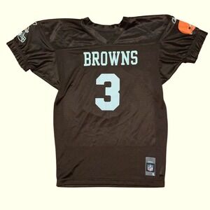 Kids Cleveland Browns Football Jersey 3 Reebok NFL Brown Youth Size Large